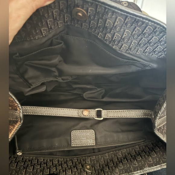 Christian Dior Street Chic Trotter Diorissimo Black Pattern Tote Bag - Picture 12 of 12